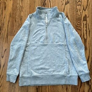 Evereve Half Zip Sweatshirt Grey Women’s Size XS